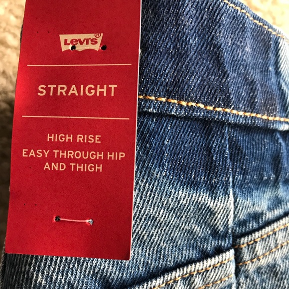 ✨LAST1 sz26 Levi’s Altered straight high Crop jean - Picture 6 of 8